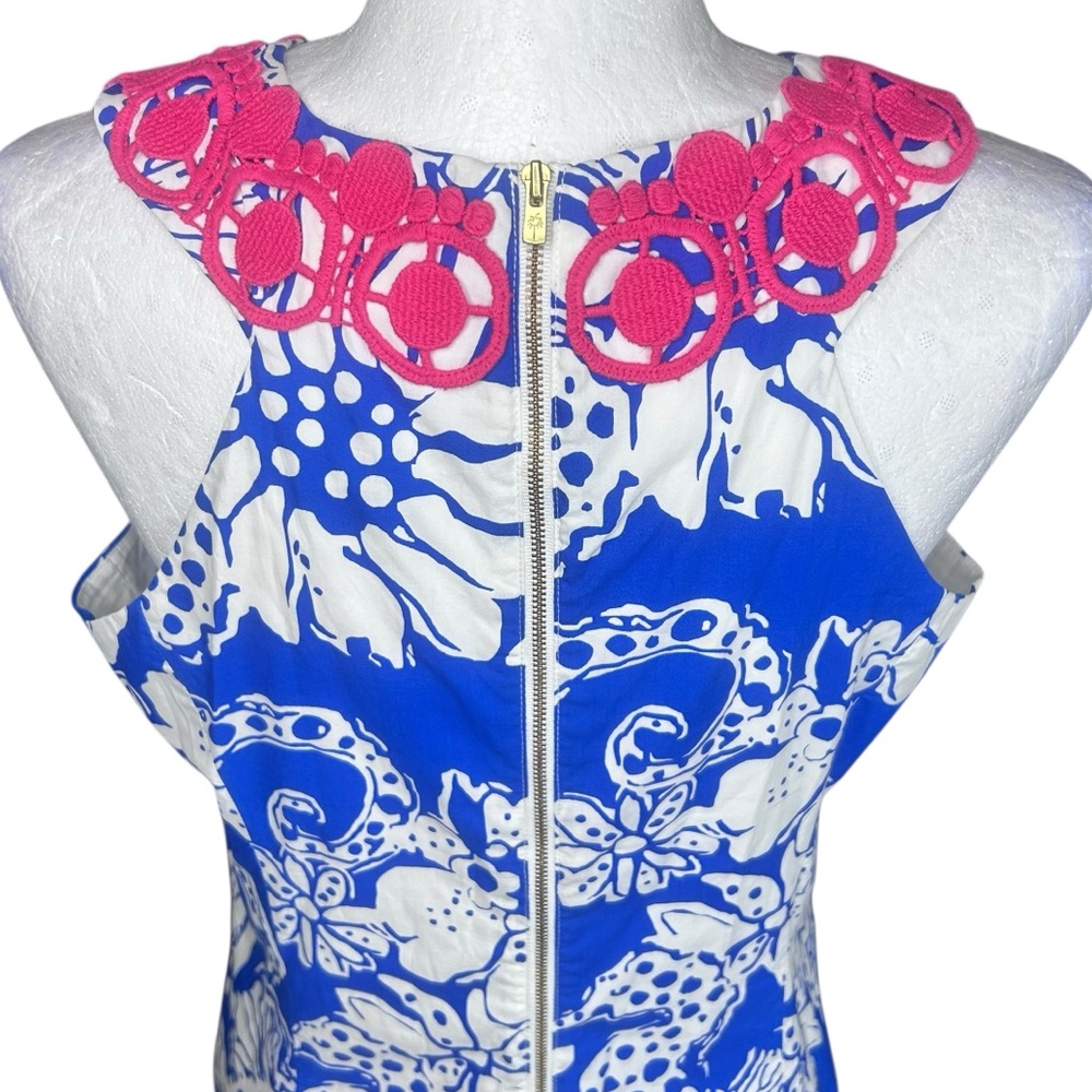 Lilly Pulitzer Augusta Shift dress 12 Classic Coastal Preppy Seahorse Resort - Picture 8 of 15